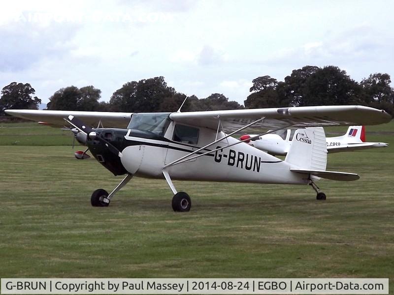 G-BRUN, 1946 Cessna 120 C/N 9294, Wings & Wheels Fly-In Visitor. EX:-G-BRDH,N72127,NC72127.