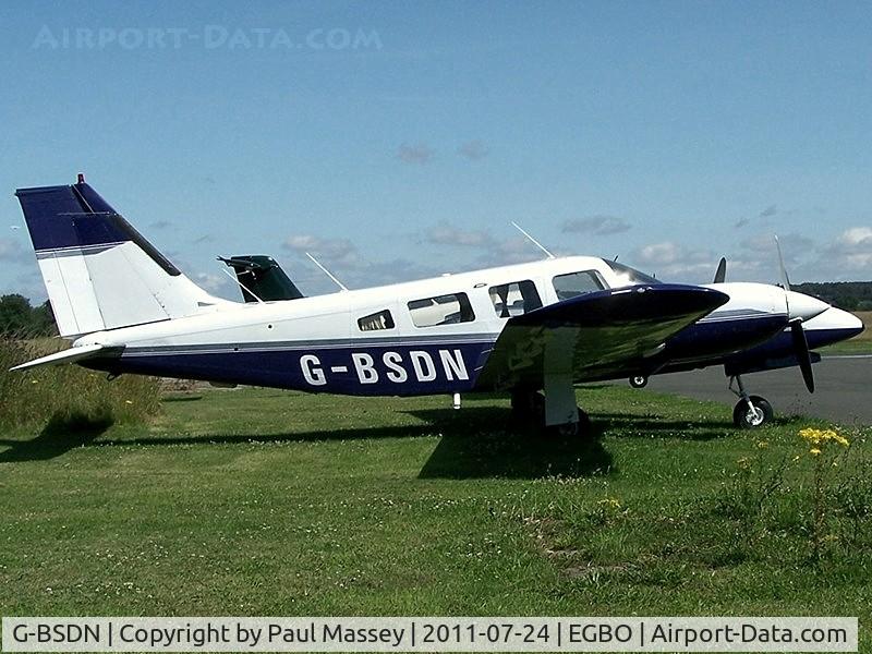 G-BSDN, 1979 Piper PA-34-200T Seneca II C/N 34-7970335, Based when photographed.EX:-N2893A. now used for spares.