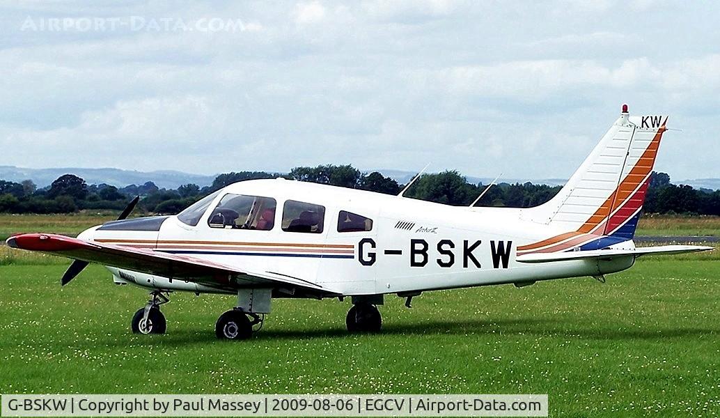 G-BSKW, 1989 Piper PA-28-181 Cherokee Archer II C/N 2890138, Resident @ EGCV. EX:-N91940. Shropshire Aero Club.
