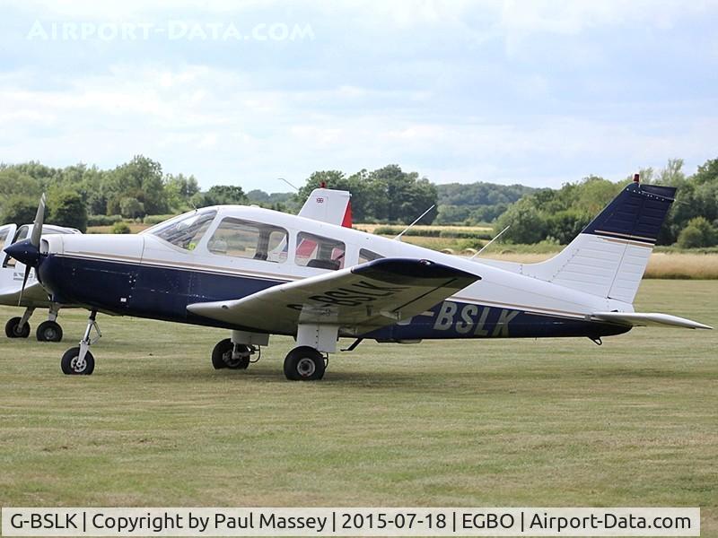 G-BSLK, 1979 Piper PA-28-161 Cherokee Warrior II C/N 28-7916018, Visitor @ EGBO. EX:-N20849.
