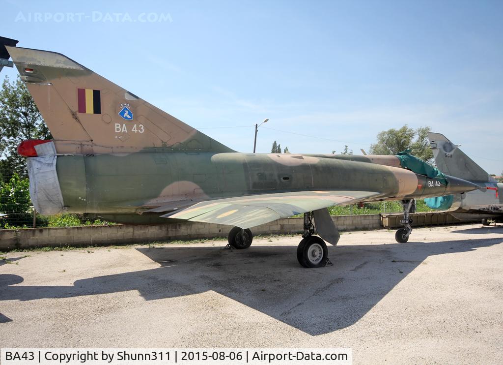 BA43, SABCA Mirage 5BA C/N 43, Still in Tournaire Museum but completly rebuilt...