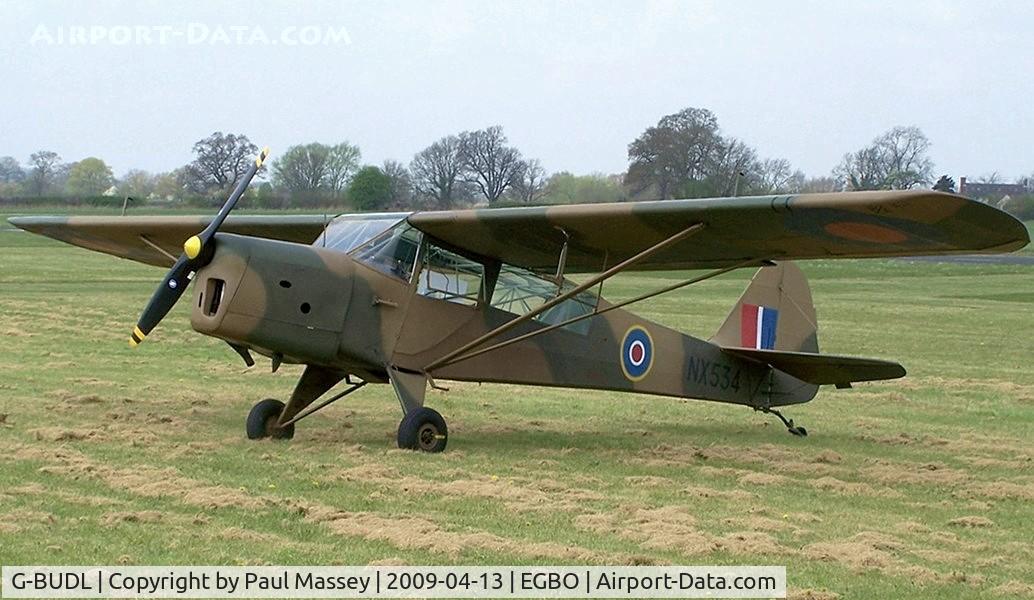 G-BUDL, 1943 Taylorcraft E Auster 3 C/N 458, Attending Wings & Wheels Fly-In.Flying as NX534.