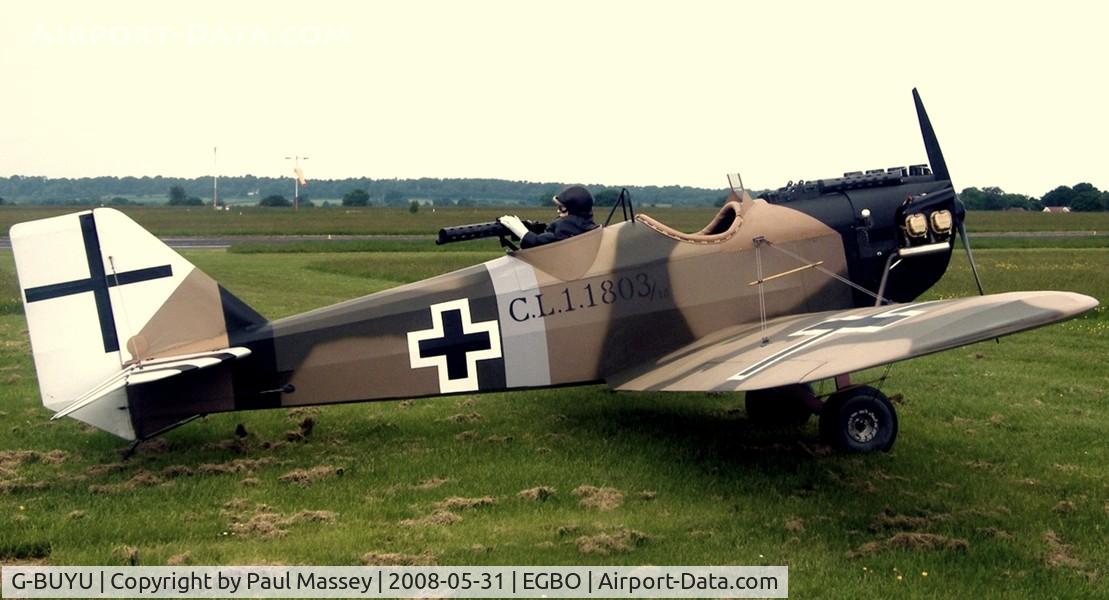 G-BUYU, 1995 Bowers Fly Baby 1A C/N PFA 016-12222, @ EGBO Painted as German Army Air Services CL1 1803/18