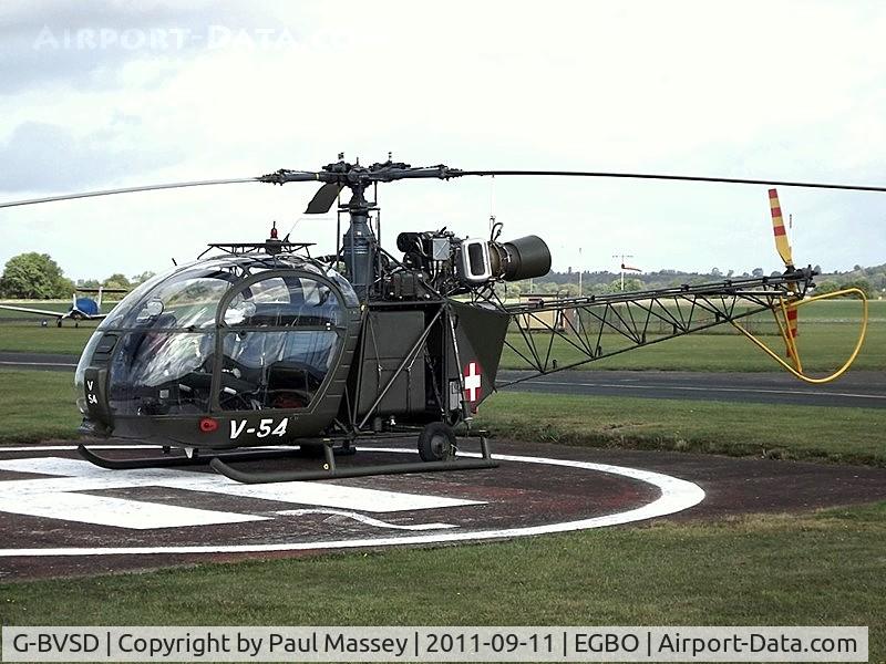 G-BVSD, 1964 Sud SE-3130 Alouette II C/N 1897, Painted as Swiss Air Force V-54.