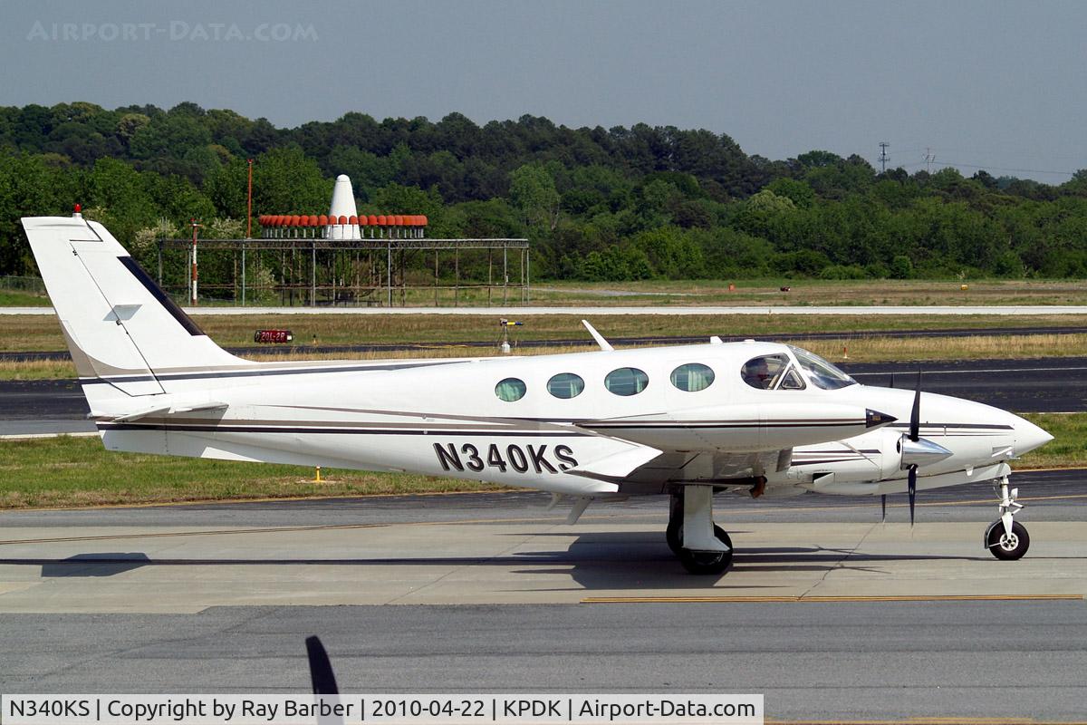 N340KS, 1981 Cessna 340A C/N 340A1501, Cessna 340A [340A-1501] Atlanta-Dekalb Peachtree~N 22/04/2010
