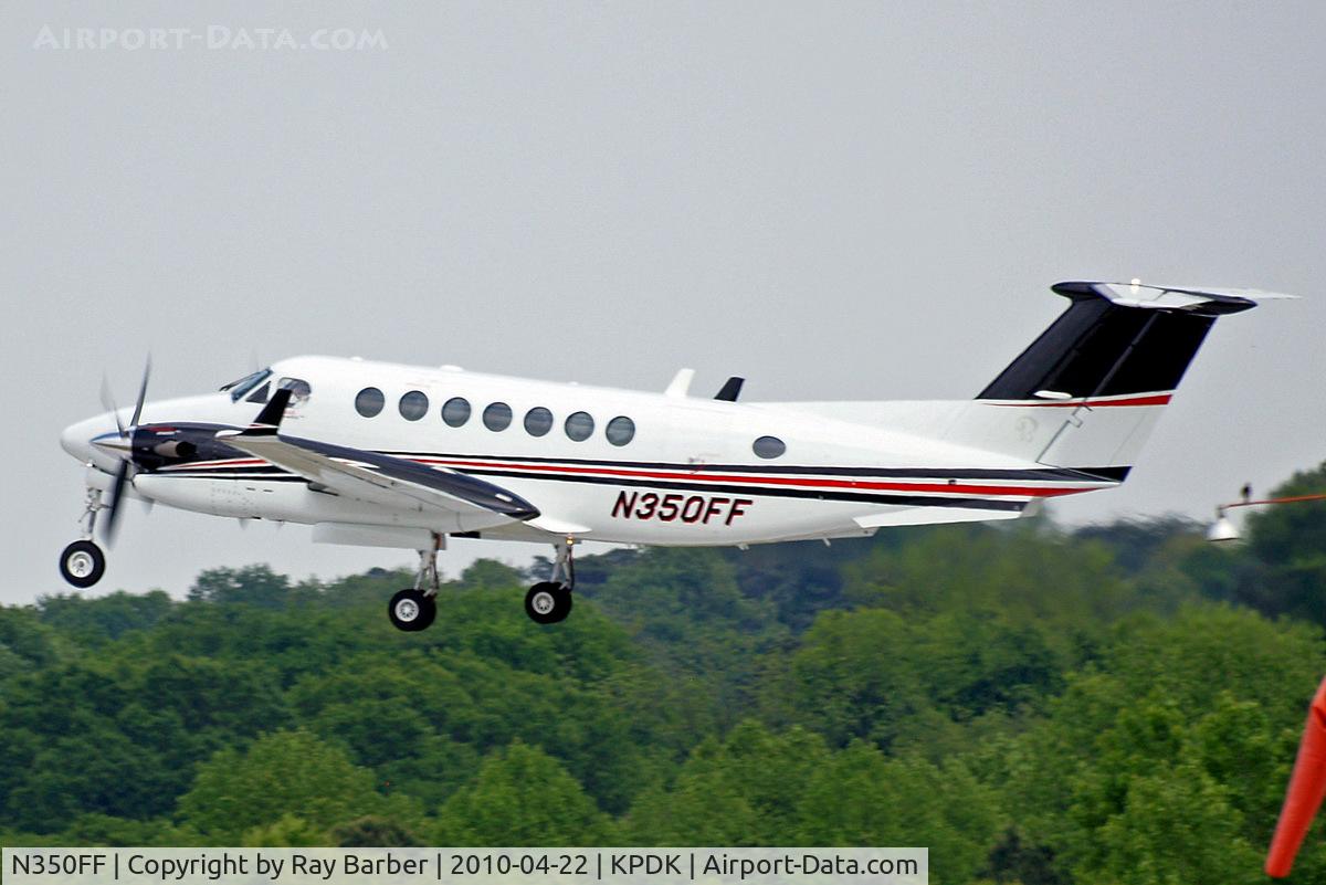 N350FF, Hawker Beechcraft 350 King Air (B300) C/N FL-669, Beech 350 Super King Air [FL-669] Atlanta-Dekalb Peachtree~N 22/04/2010