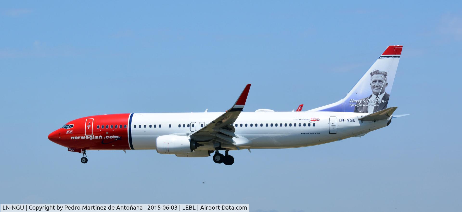 LN-NGU, 2014 Boeing 737-8JP C/N 39030, El Prat  Barcelona - España