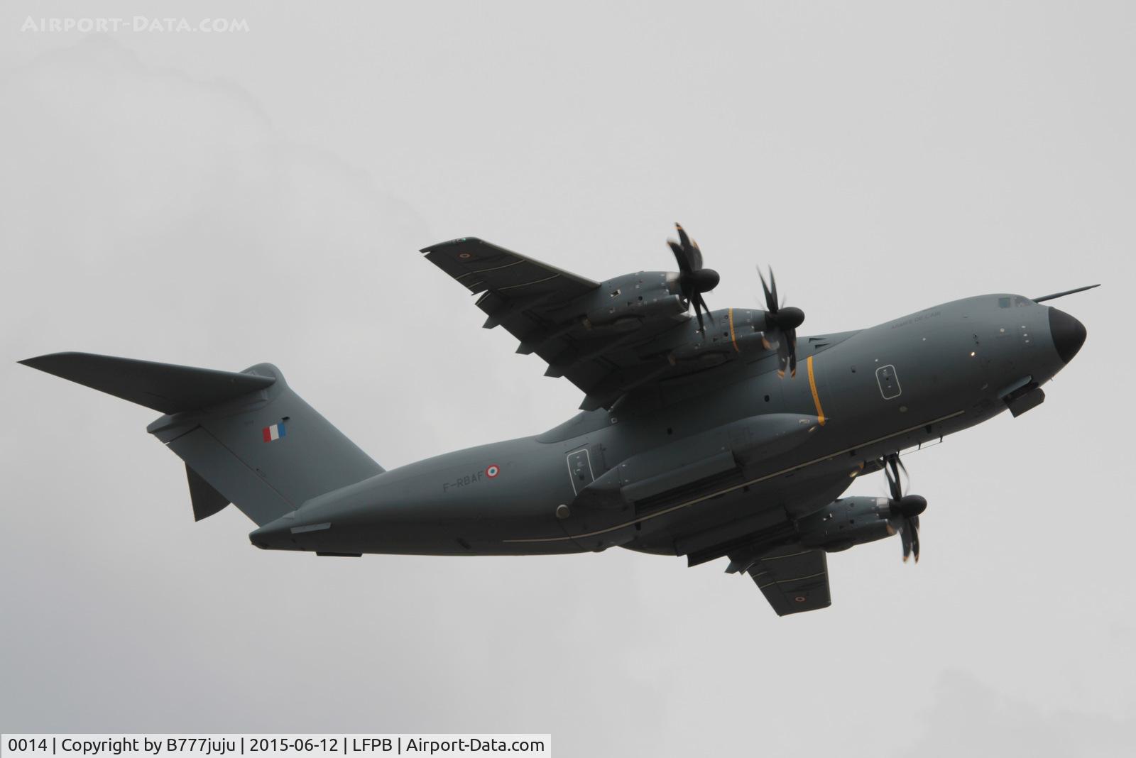 0014, 2014 Airbus A400M Atlas C/N 014, at Le Bourget for SIAE 2015