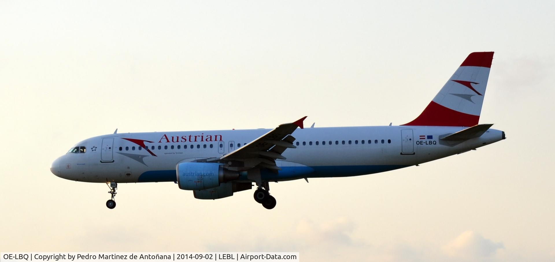 OE-LBQ, 1999 Airbus A320-214 C/N 1137, El Prat  Barcelona - España