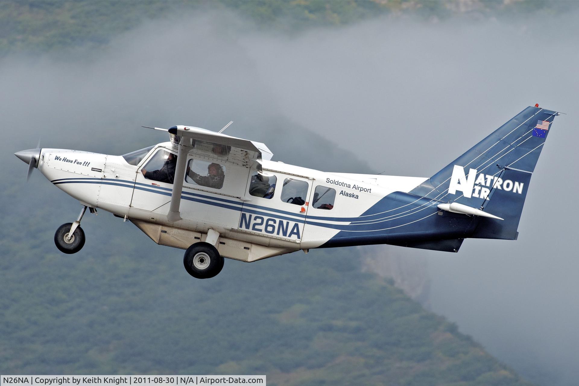 N26NA, 2002 Gippsland GA-8 Airvan C/N GA8-02-018, Natron Air N26NA just after take-off from the beach across Cook Inlet in Alaska.