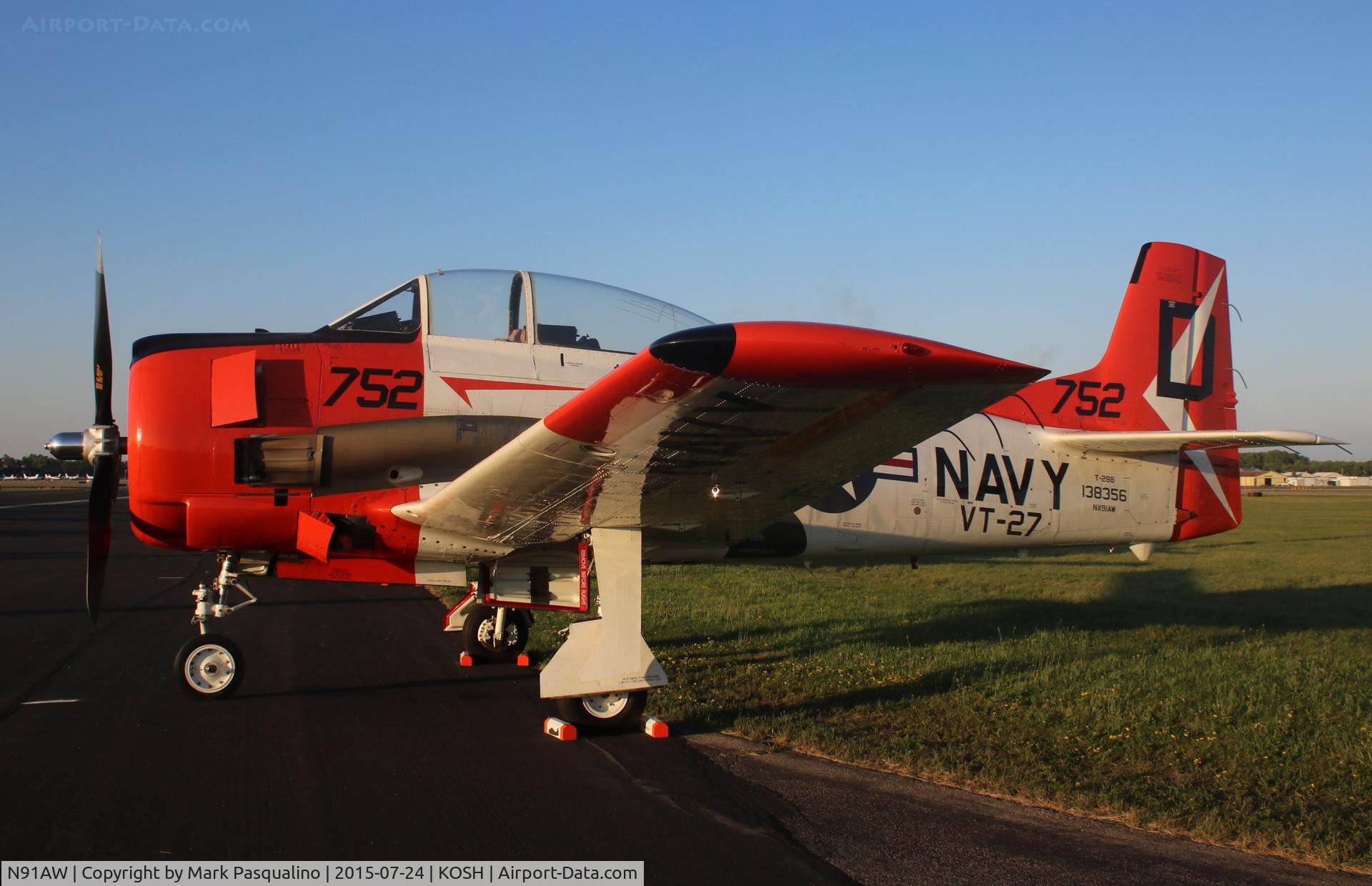 N91AW, North American T-28B Trojan C/N 200-427 (138356), North American T-28B
