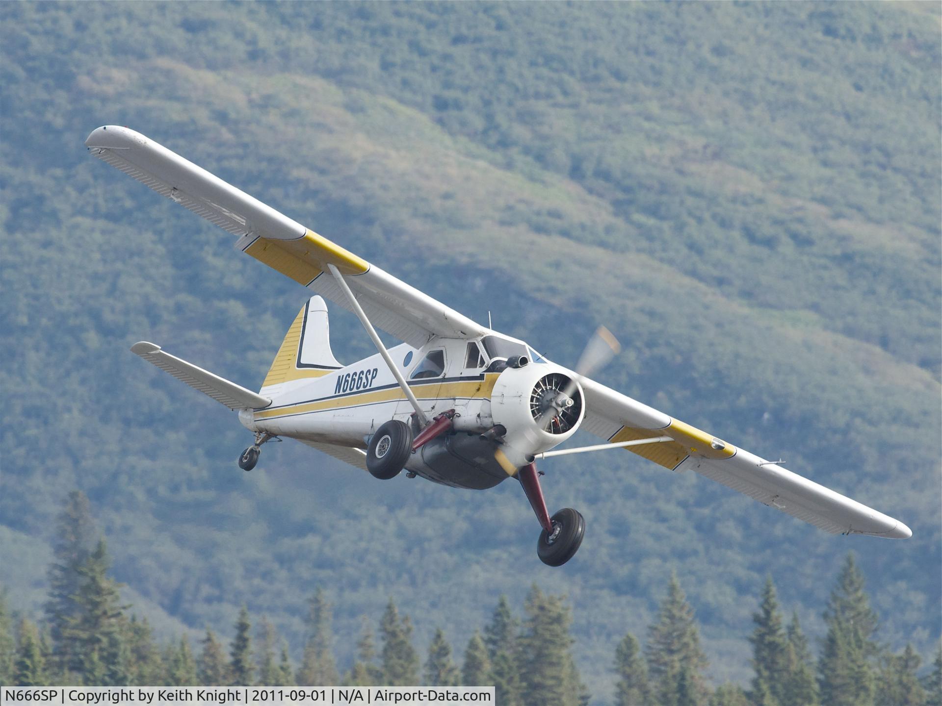 N666SP, 1958 De Havilland Canada DHC-2 Beaver Mk.1 C/N 1247, Seen over Cook Inlet, Alaska.