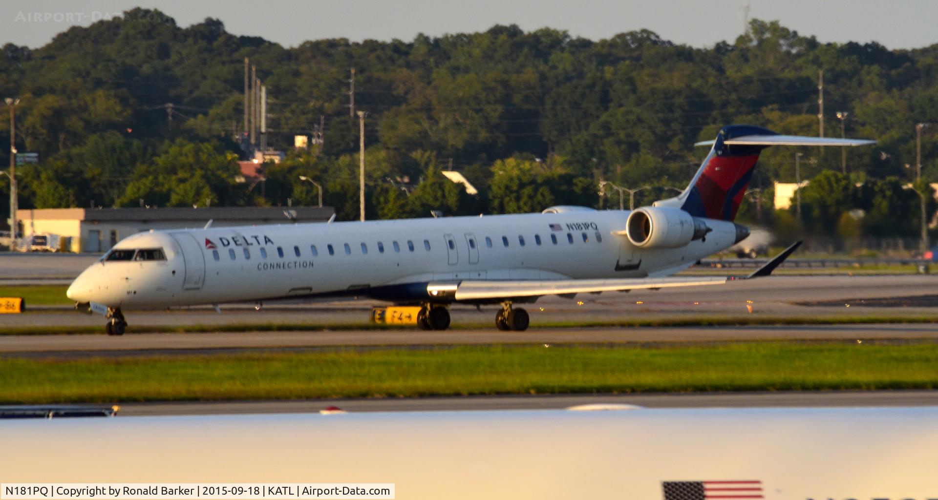 N181PQ, 2008 Bombardier CRJ-900ER (CL-600-2D24) C/N 15181, Taxi Atlanta