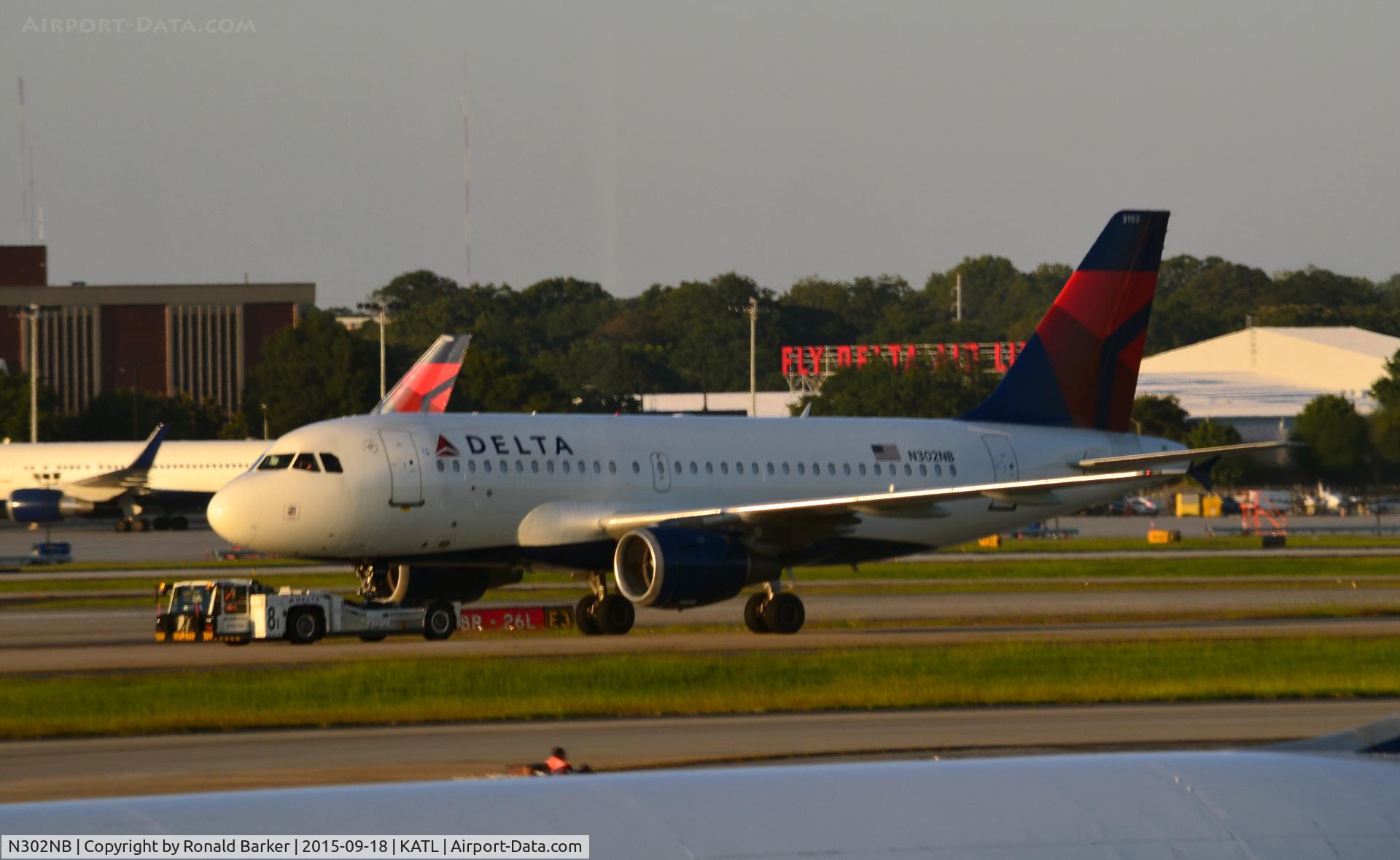 N302NB, 1999 Airbus A319-114 C/N 1062, Towed Atlanta