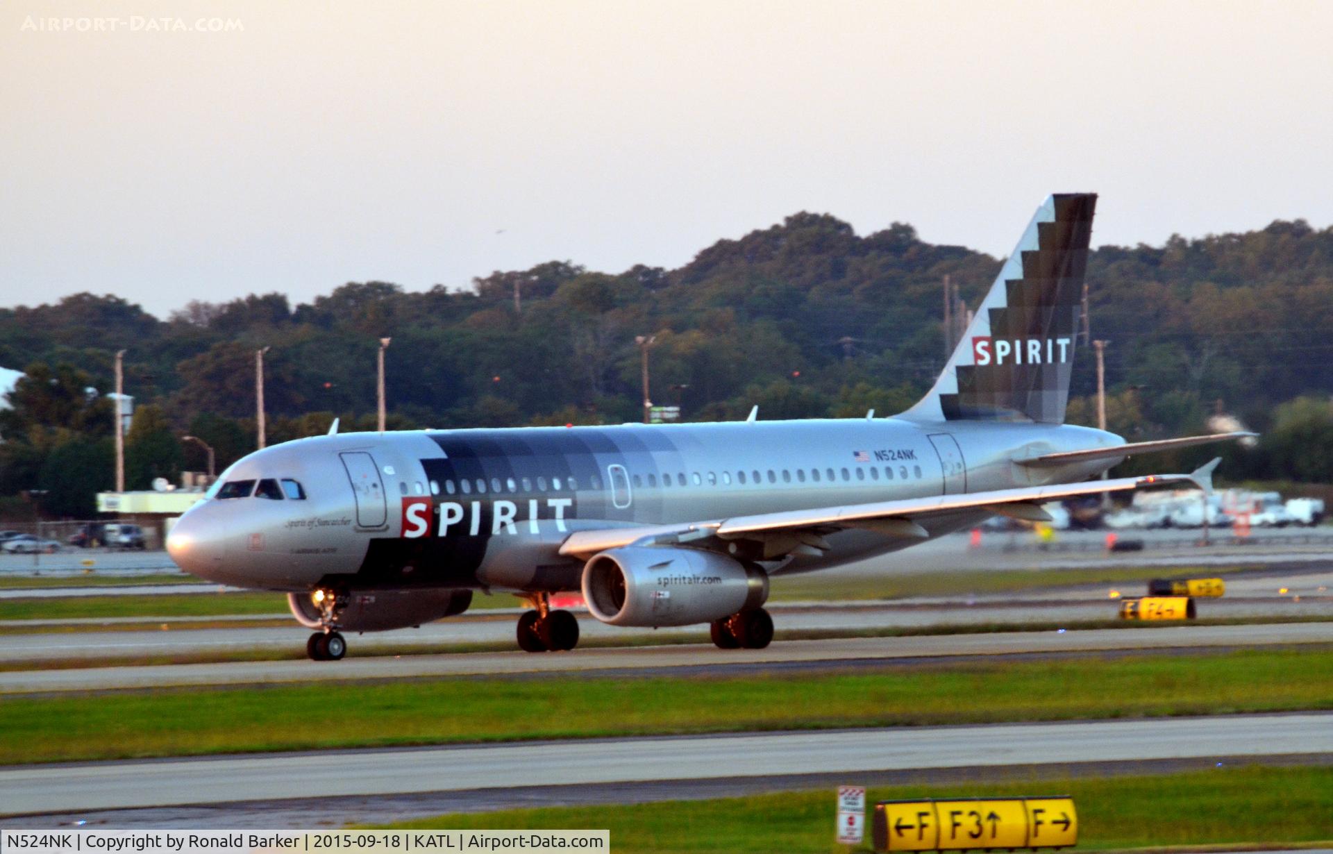 N524NK, 2006 Airbus A319-132 C/N 2929, Taxi Atlanta