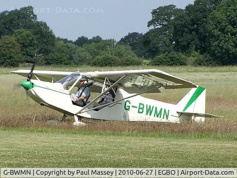 G-BWMN, 1996 Rans S-7 Courier C/N PFA 218-12446, Visitor @ EGBO.