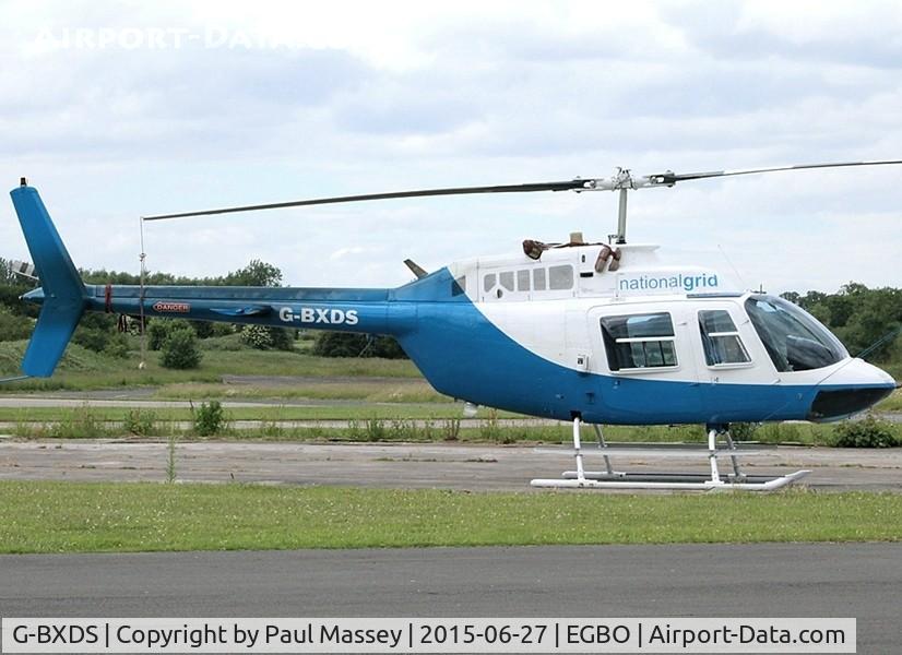 G-BXDS, 1979 Bell 206B JetRanger III C/N 2734, Operated by the National Grid.EX:-G-OVBJ,G-BXDS,N661PS,OY-HDK.