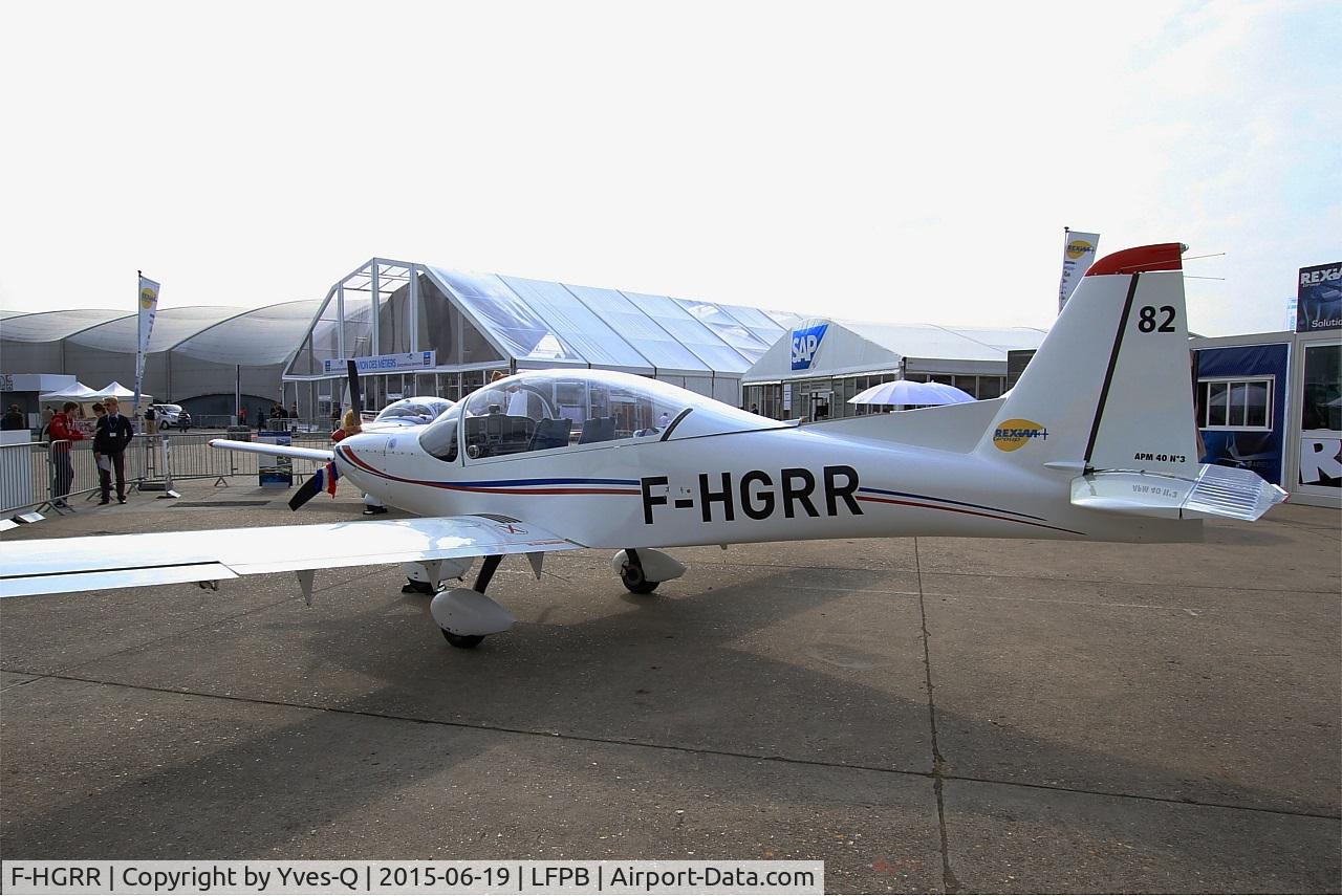 F-HGRR, Issoire APM 40 Simba C/N 03, Issoire APM 40 Simba, Static display, Paris-Le Bourget airport (LFPB-LBG) Air show 2015