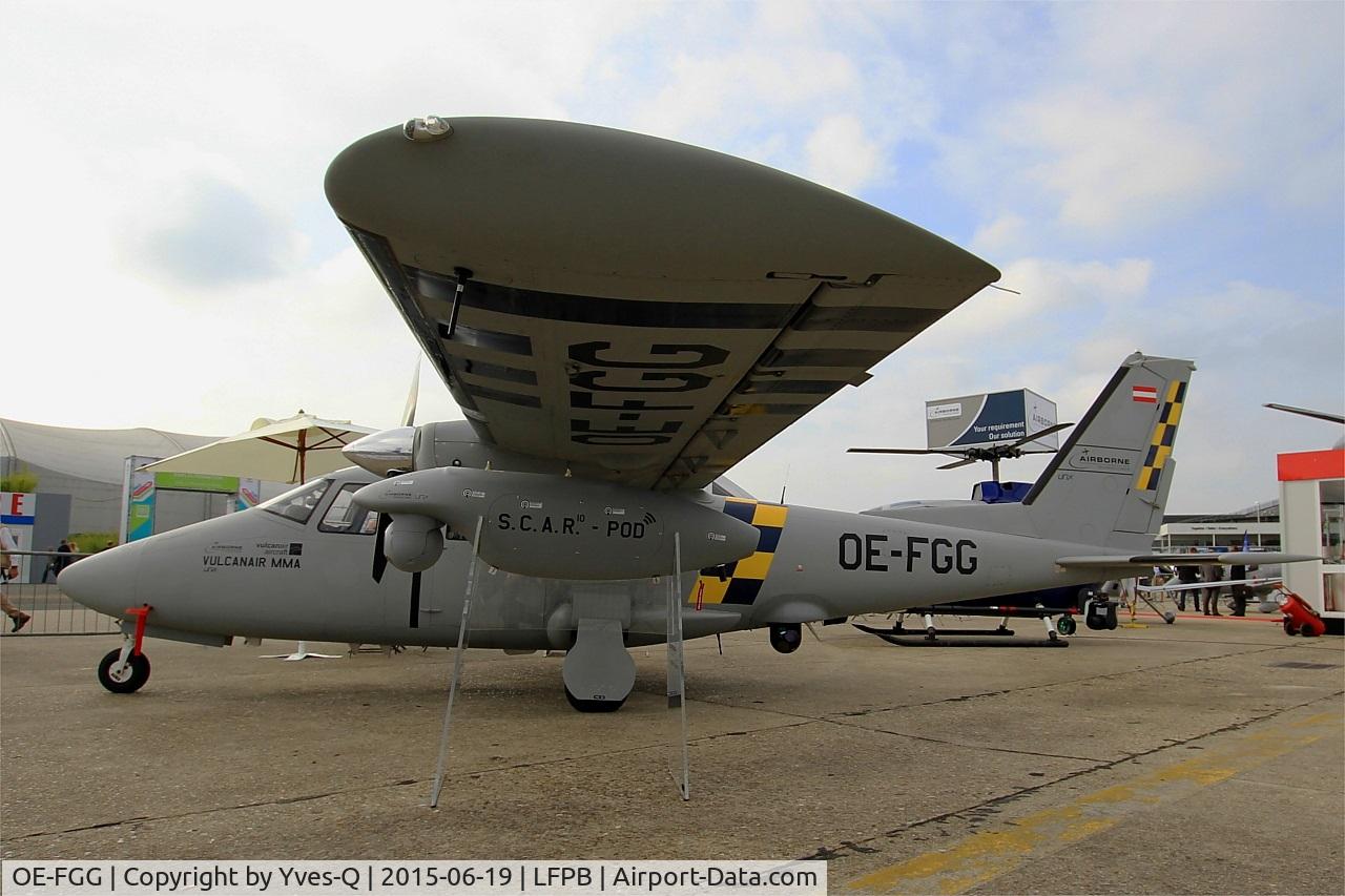 OE-FGG, 2010 Vulcanair P-68R Victor C/N 457/R, Vulcanair P-68R, Static display, Paris-Le Bourget airport (LFPB-LBG) Air show 2015