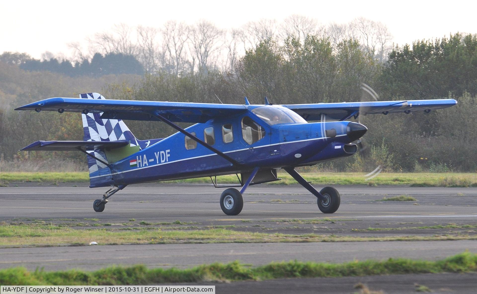 HA-YDF, 2000 Technoavia SMG-92 Turbo Finist C/N 01-005, Visiting SMG-92 returning after dropping a group of skydivers from Skydive Swansea.