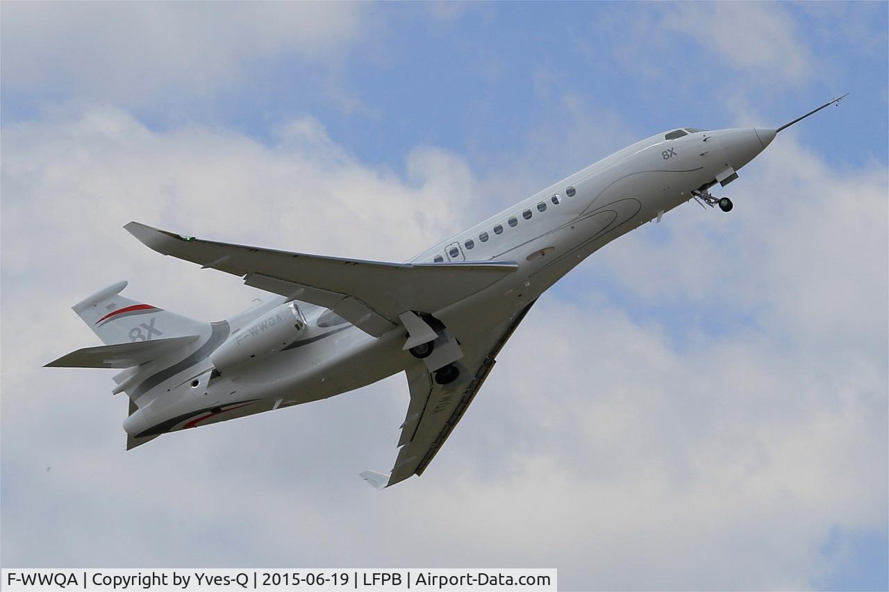 F-WWQA, 2014 Dassault Falcon 8X C/N 401, Dassault Falcon 8X, On display, Paris-Le Bourget (LFPB-LBG) Air show 2015