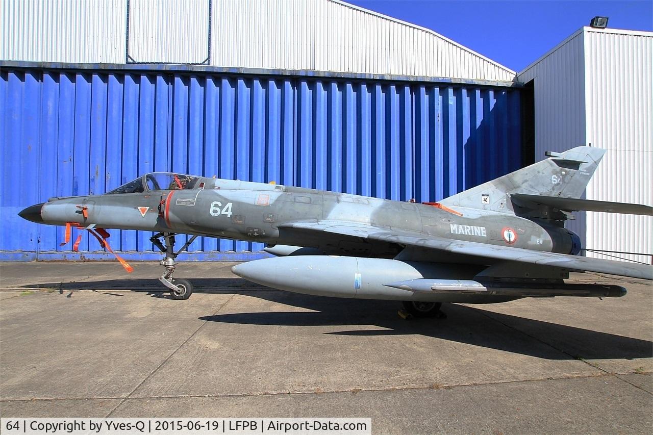 64, Dassault Super Etendard C/N 78, Dassault Super Etendard, Preserved at Air & Space Museum Paris-Le Bourget (LFPB)