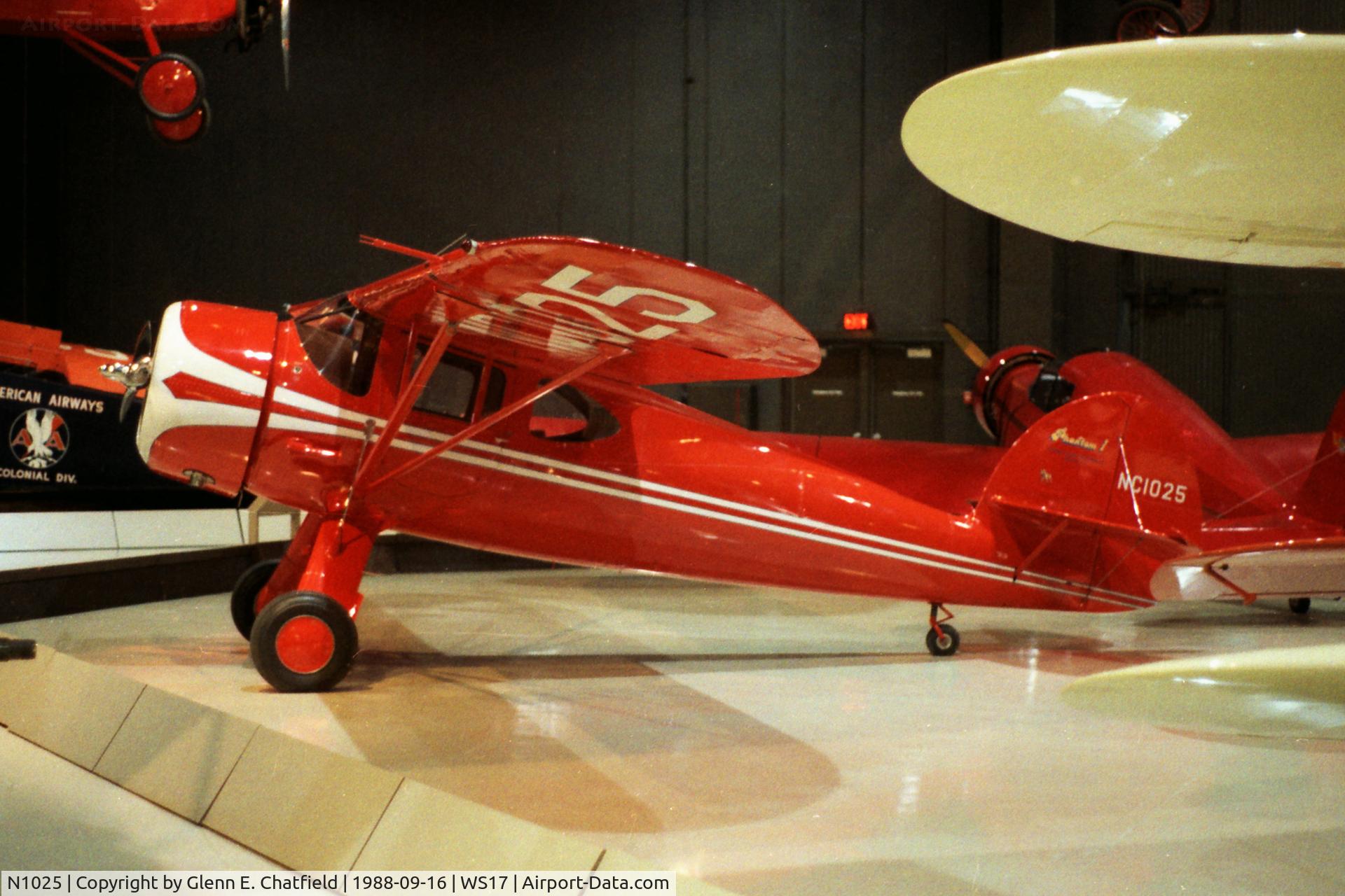 N1025, 1955 Luscombe Model 1/Phantom C/N 112, At the EAA Museum