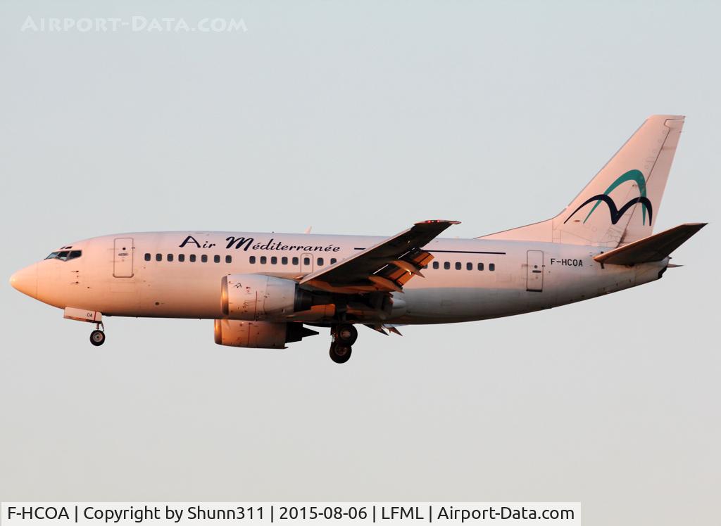 F-HCOA, 1996 Boeing 737-5L9 C/N 28084, Landing rwy 31R