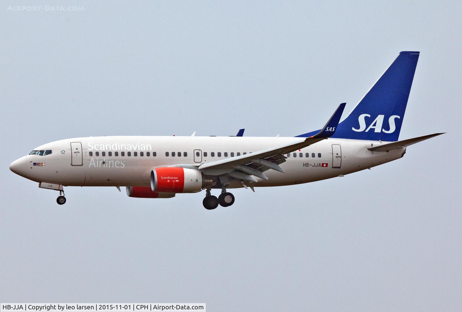HB-JJA, 2005 Boeing 737-7AK BBJ C/N 34303, Copenhagen 1.11.15