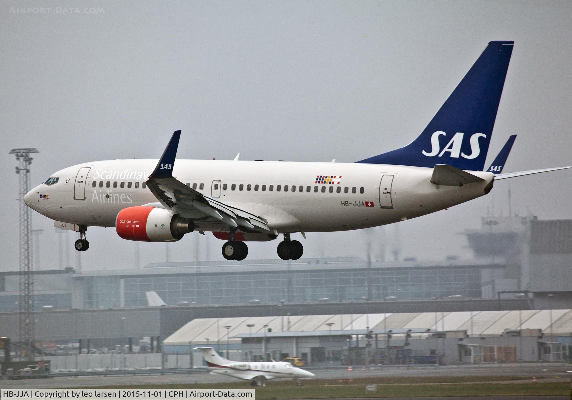 HB-JJA, 2005 Boeing 737-7AK BBJ C/N 34303, Copenhagen 1.11.15