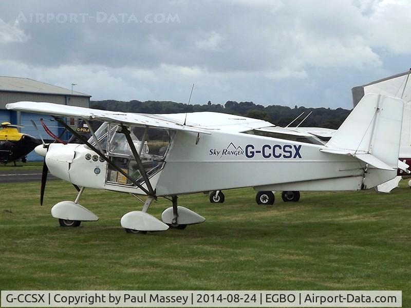 G-CCSX, 2004 Best Off Skyranger 912(2) C/N BMAA/HB/366, @ the Wings & Wheels Fly-In.