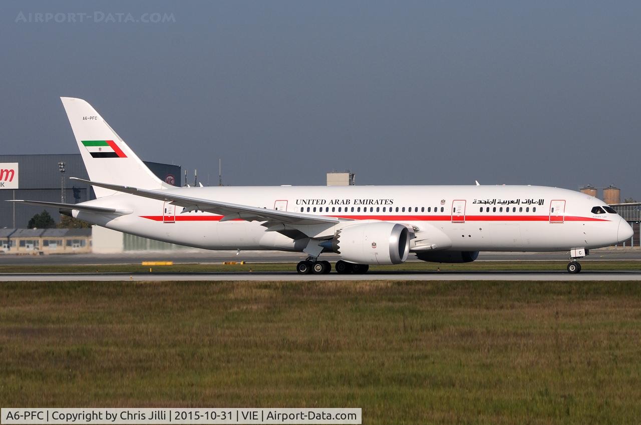A6-PFC, 2013 Boeing 787-8 Dreamliner C/N 35303, Abu Dhabi Amiri Flight - United Arab Emirates