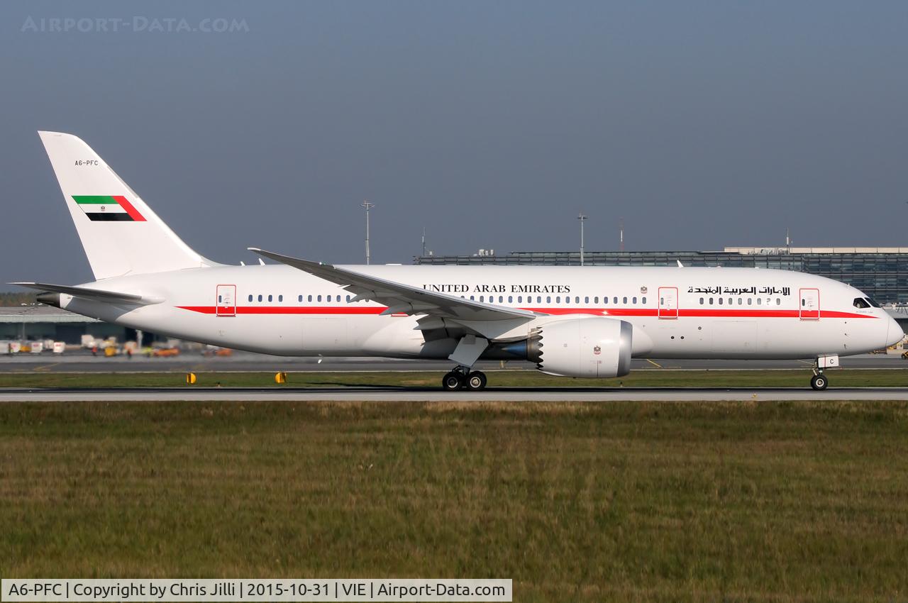 A6-PFC, 2013 Boeing 787-8 Dreamliner C/N 35303, Abu Dhabi Amiri Flight - United Arab Emirates