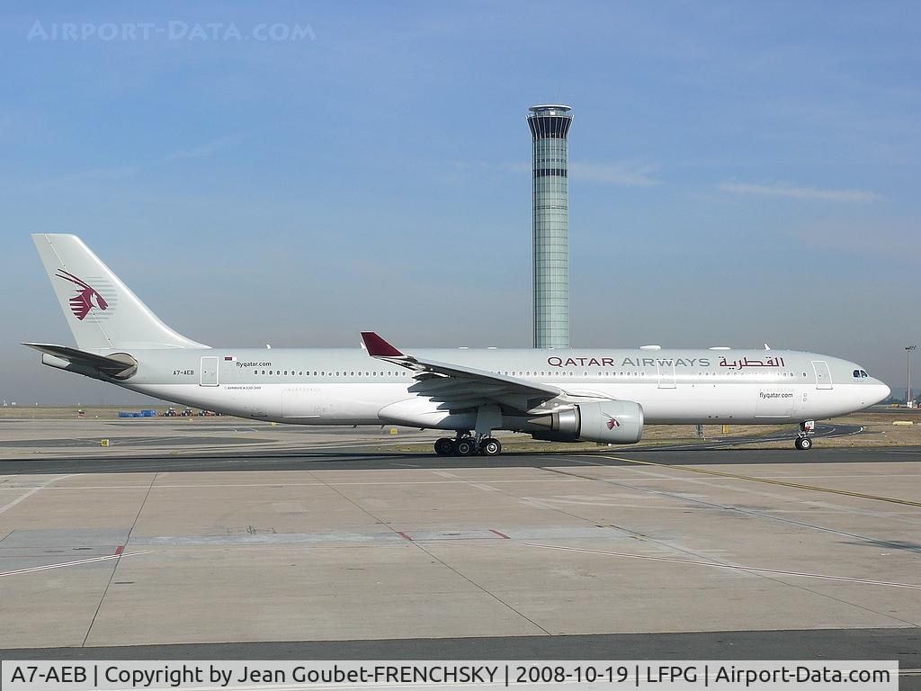 A7-AEB, 2004 Airbus A330-302 C/N 637, Qatar Airways CDG T1