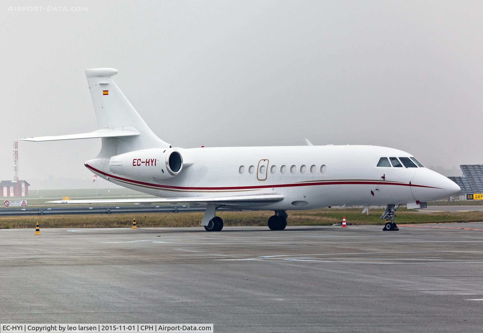 EC-HYI, Dassault Falcon 2000 C/N 150, Copenhagen 1.11.15