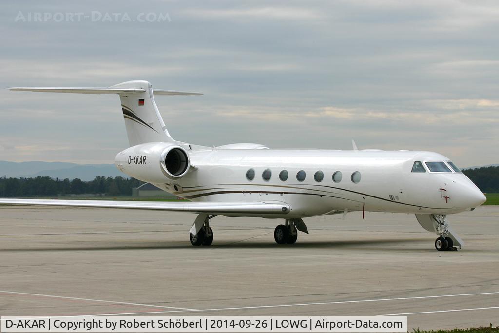D-AKAR, 2012 Gulfstream Aerospace GV-SP (G550) C/N 5409, D-AKAR @ LOWG