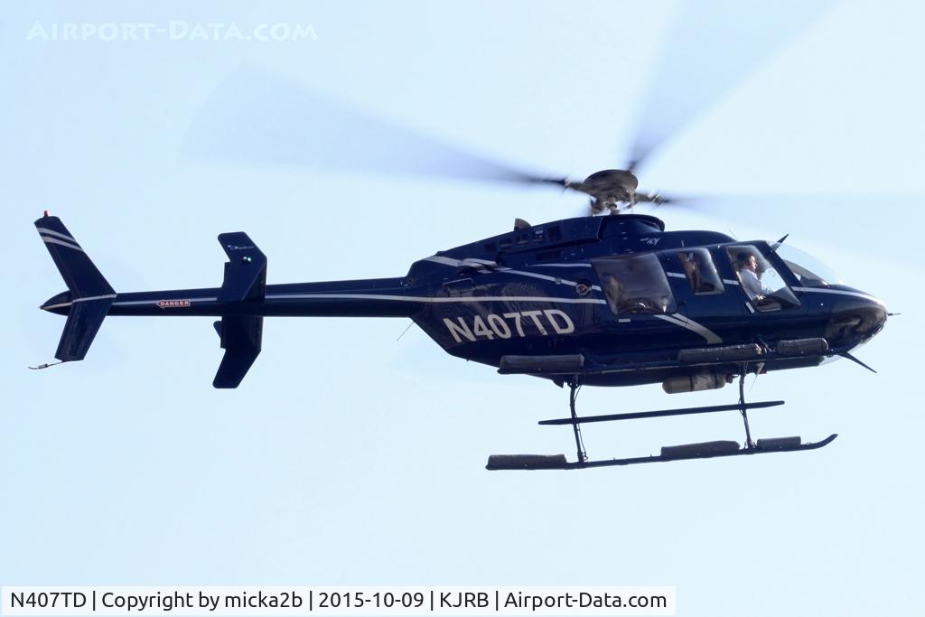 N407TD, 2007 Bell 407 C/N 53764, Take off
