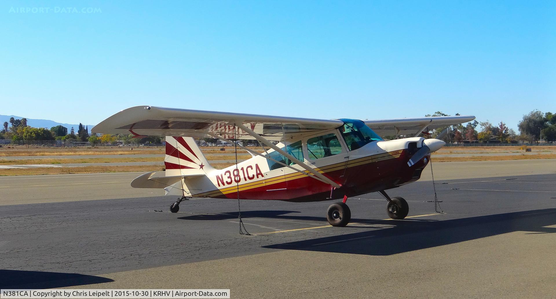 N381CA, 2004 American Champion 7GCBC C/N 1368-2004, MG Air Inc (Palo Alto, CA) 2004 Citabria sitting on the transient ramp at Reid Hillview Airport, San Jose, CA.