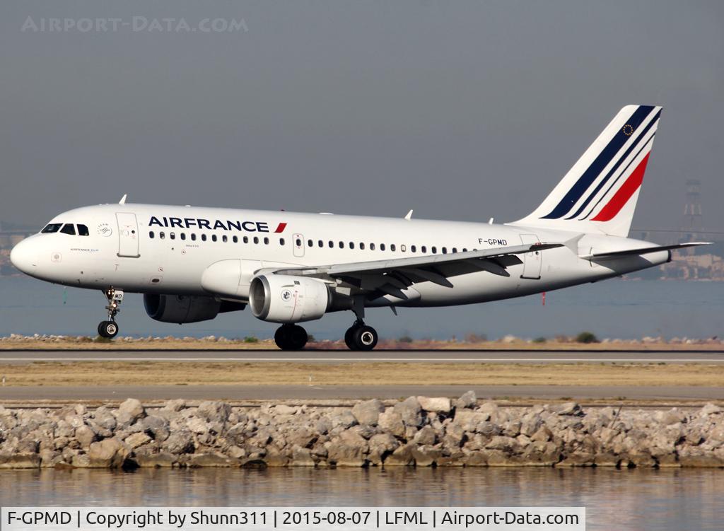 F-GPMD, 1993 Airbus A319-113 C/N 618, Landing rwy 15L