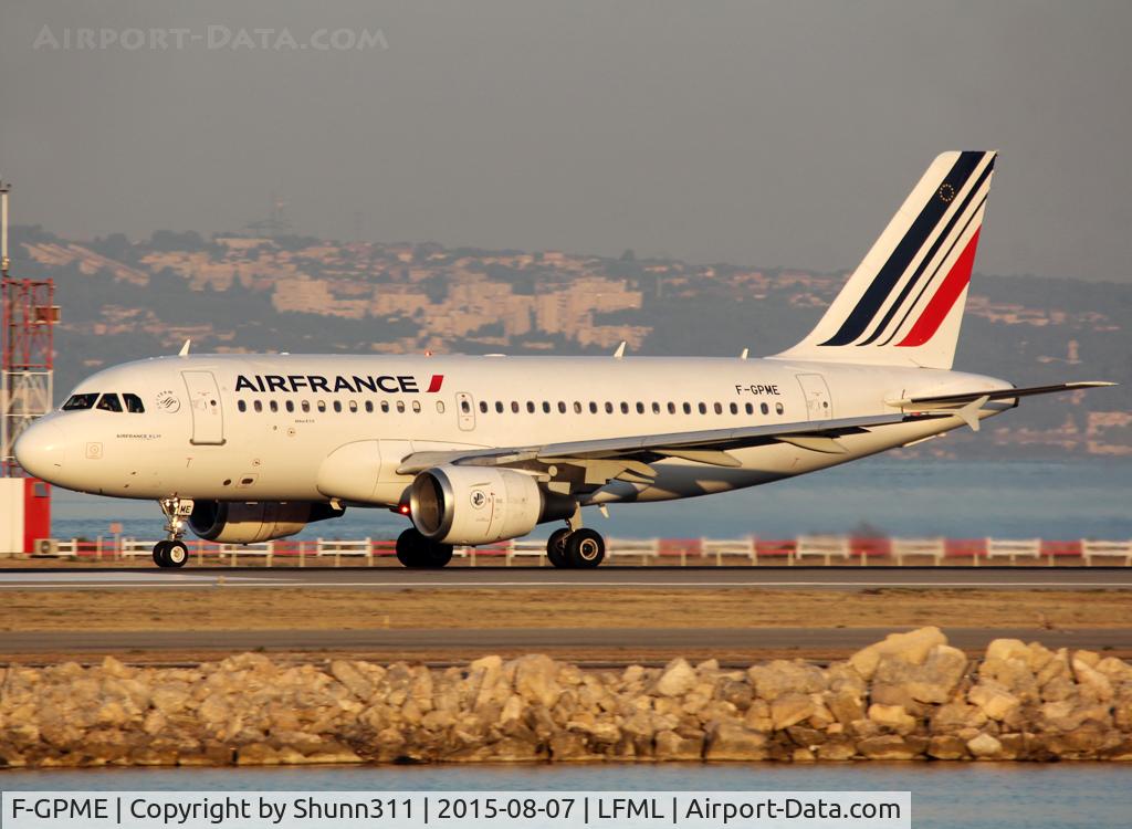 F-GPME, 1996 Airbus A319-113 C/N 625, Taking off from rwy 15L
