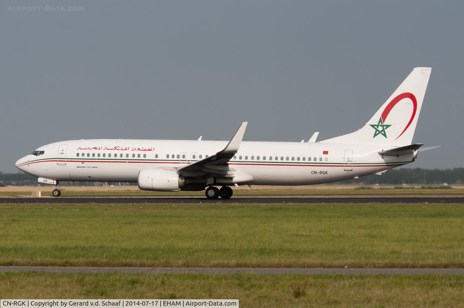 CN-RGK, 2012 Boeing 737-8B6 C/N 33073, Schiphol, July 2014