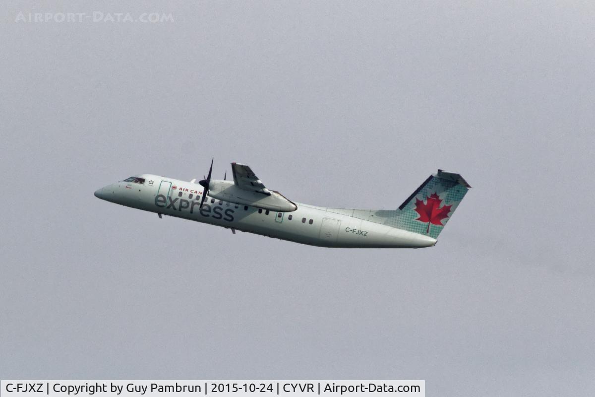 C-FJXZ, 1991 De Havilland Canada DHC-8-311 Dash 8 C/N 264, Taken from the float plane base at CYVR