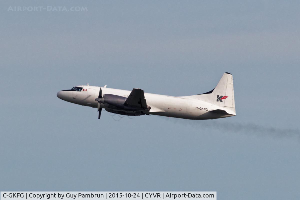 C-GKFG, Convair 580 C/N 22, Taken from the float plane base at CYVR