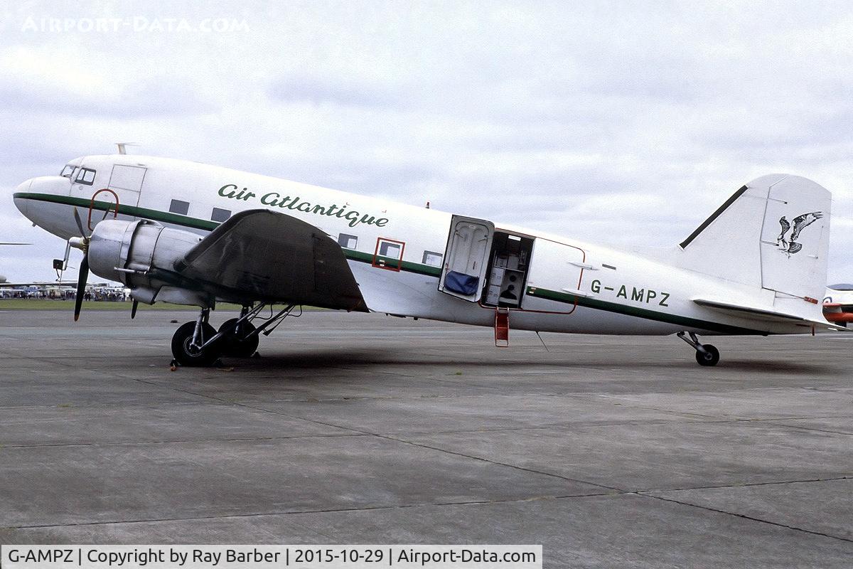 G-AMPZ, 1944 Douglas C-47B Dakota 4 (DC-3) C/N 16124/32872, Douglas DC-3C-47B-30-DK [16124/32872] (Air Atlantique) (Place and date unknown). From a slide.