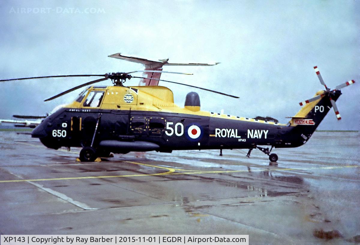 XP143, 1963 Westland Wessex HAS.3 C/N WA76, Westland WS.58 HAS.3 Wessex [WA76] (Royal Navy) RNAS Culdrose~G 31/07/1974. From a slide.