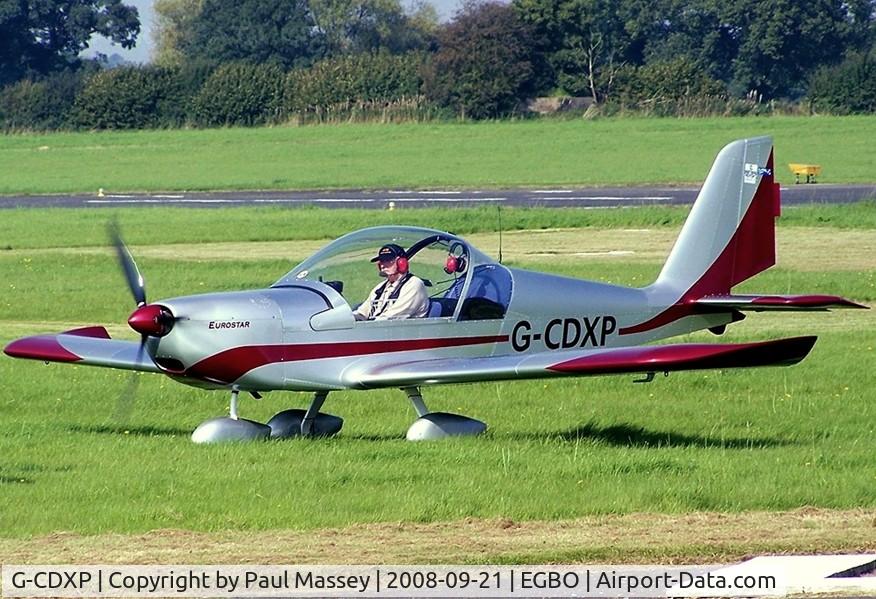 G-CDXP, 2006 Aerotechnik EV-97 Eurostar C/N PFA 315-14530, Visitor to Halfpenny Green Airfield.