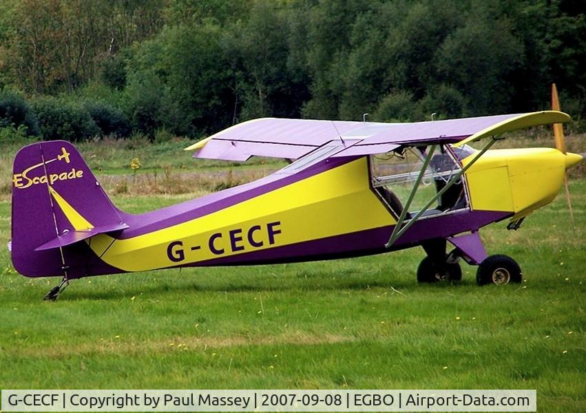 G-CECF, 2006 Just Aircraft Escapade Jabiru (3) C/N BMAA/HB/496, Visitor to Halfpenny Green.