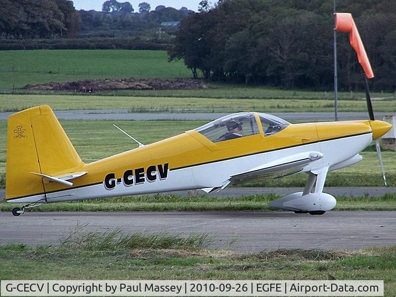 G-CECV, 2006 Vans RV-7 C/N PFA 323-14338, Resident when photographed.