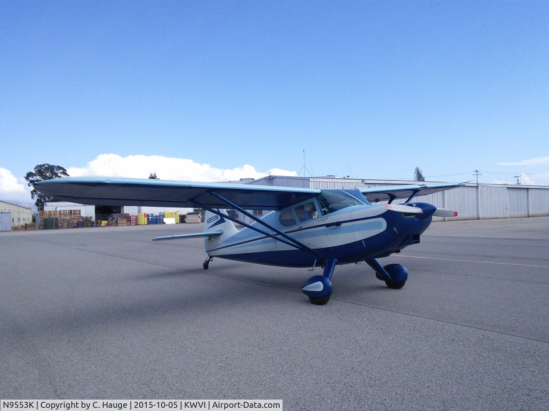 N9553K, 1947 Stinson 108-2 Voyager C/N 108-2553, N9553K