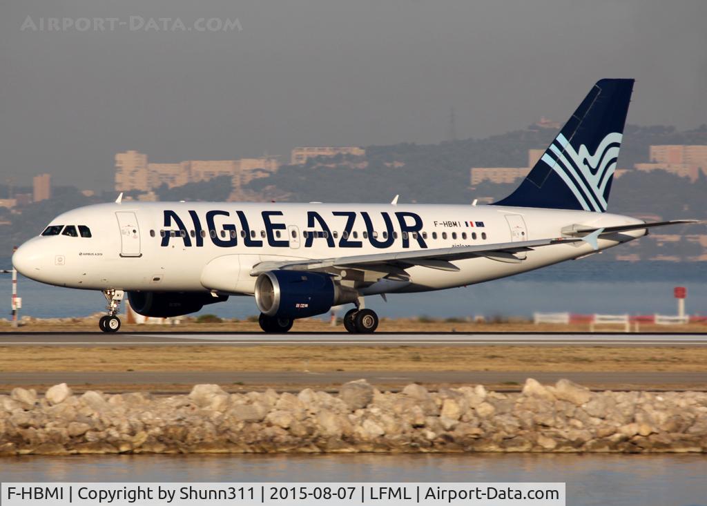 F-HBMI, 1996 Airbus A319-114 C/N 639, Taking off from rwy 13L